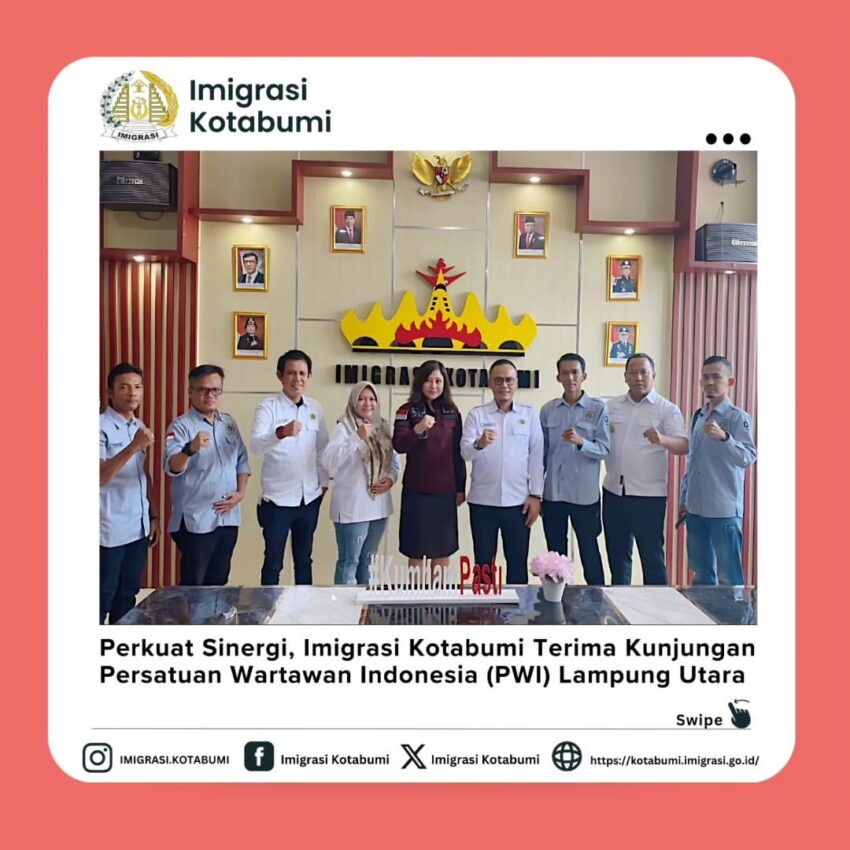 Kunjungan dari Persatuan Wartawan Indonesia (PWI) Lampung Utara