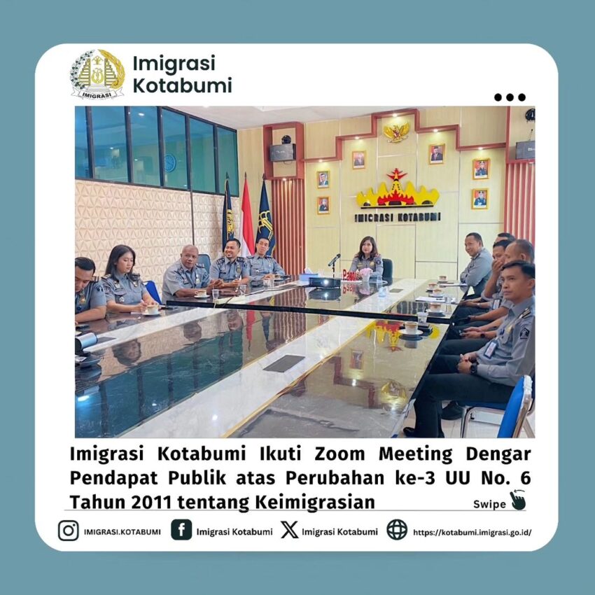 “Dengar Pendapat Publik Perubahan ke-3 UU No. 6 Tahun 2011 tentang Keimigrasian,”