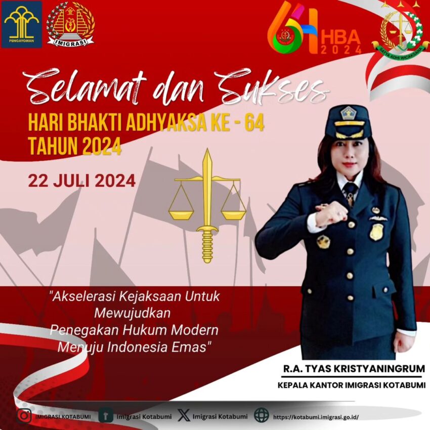 Selamat Hari Bhakti Adhyaksa Ke-64 Tahun 2024