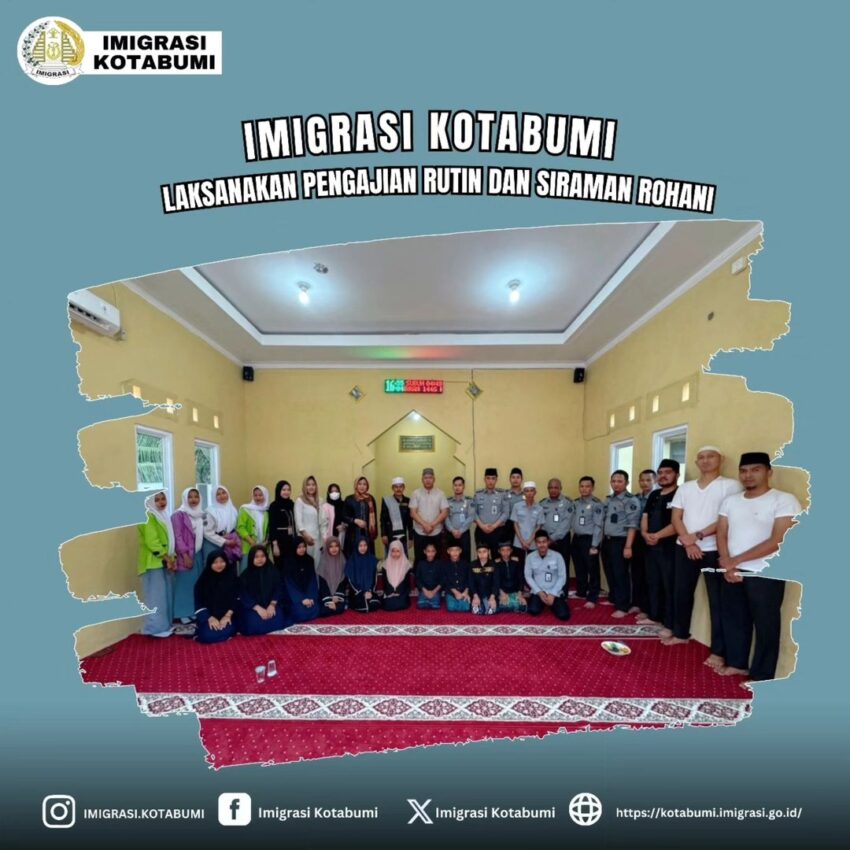 Pengajian dan Siraman Rohani Pegawai Kantor Imigrasi Kelas II Non TPI Kotabumi