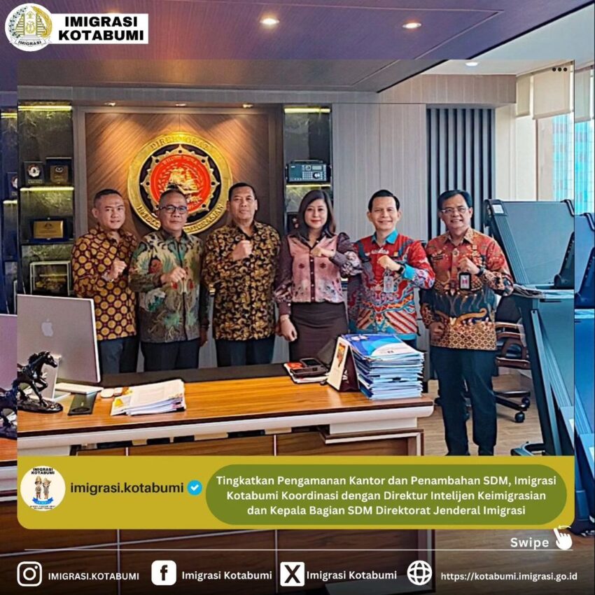 Koordinasi dengan Direktur Intelijen Keimigrasian dan Kepala Bagian SDM Direktorat Jenderal Imigrasi