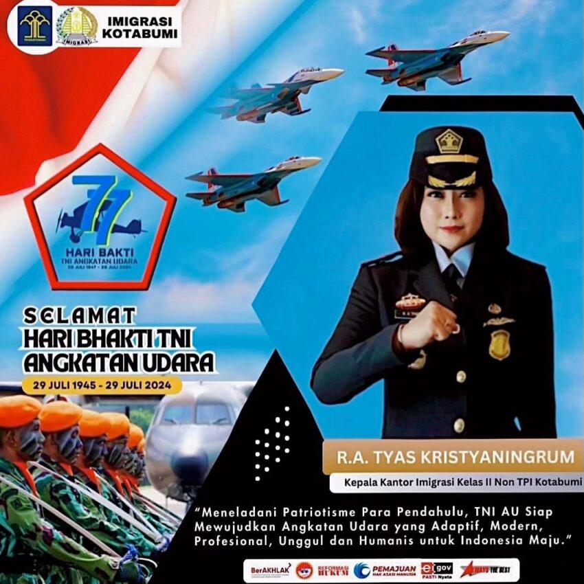 Selamat Hari Bhakti TNI Angkatan Udara Ke-77
