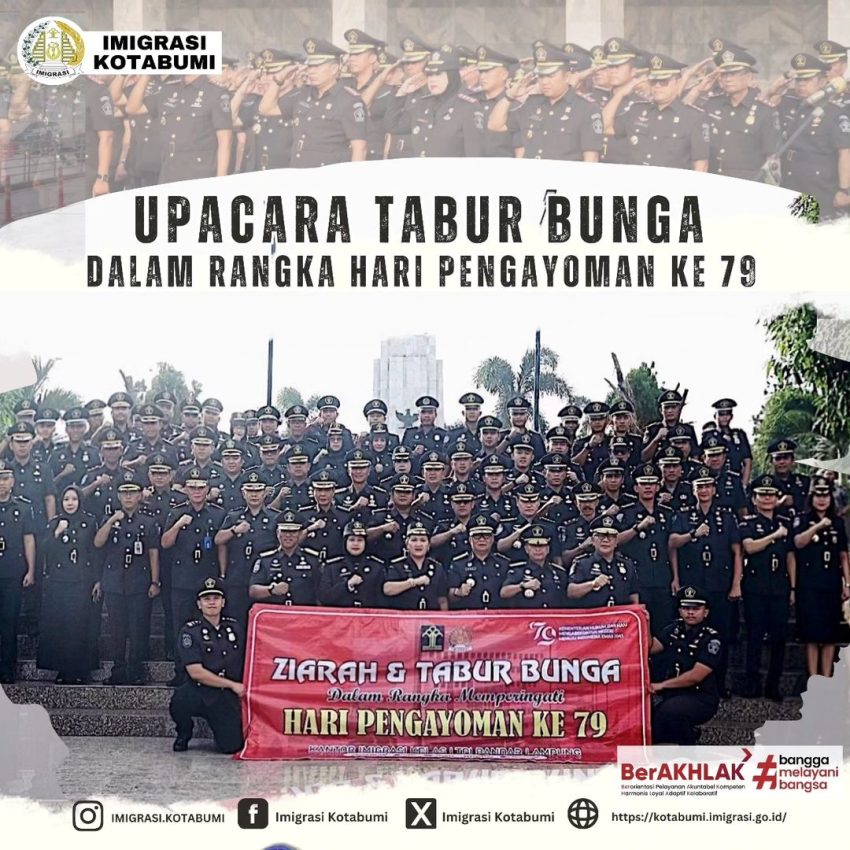 Upacara Tabur Bunga – Dalam Rangka Hari Pengayoman Ke 79