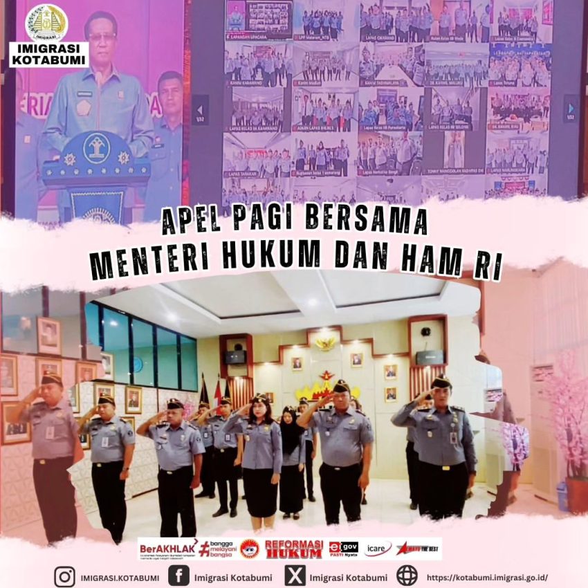 Apel Pagi Bersama Menteri Hukum & HAM RI