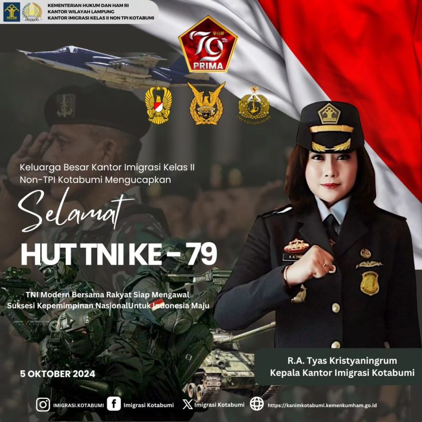Selamat Hari Ulang Tahun TNI ke – 79